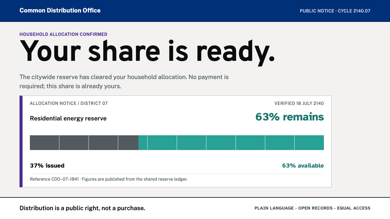 Post-Scarcity Civic design style — example