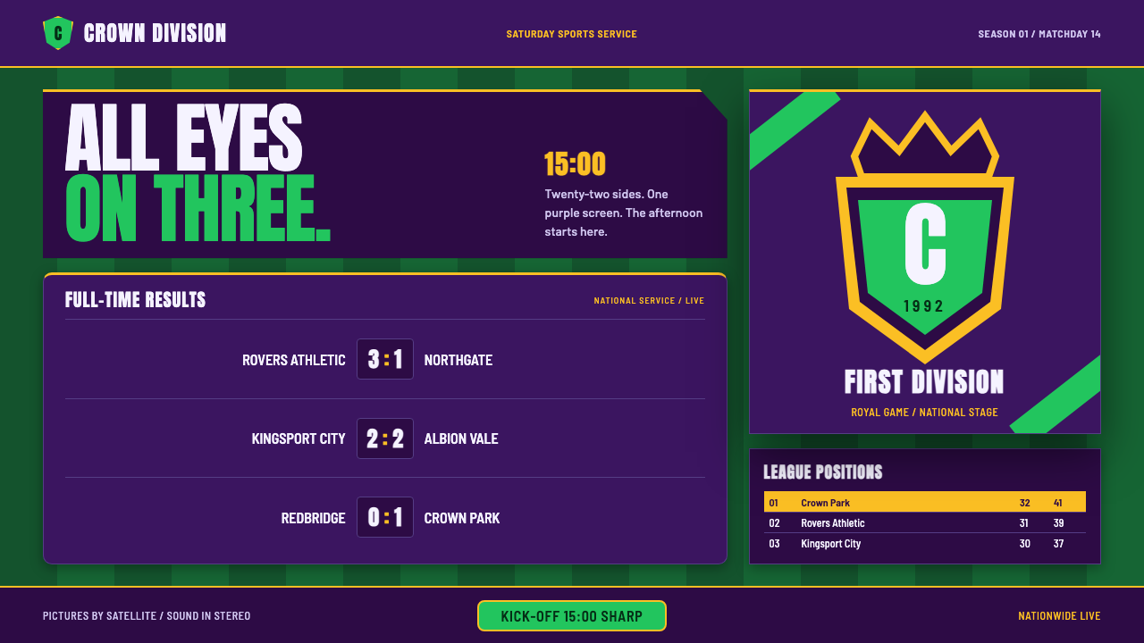 Premier League (1992) design style — example