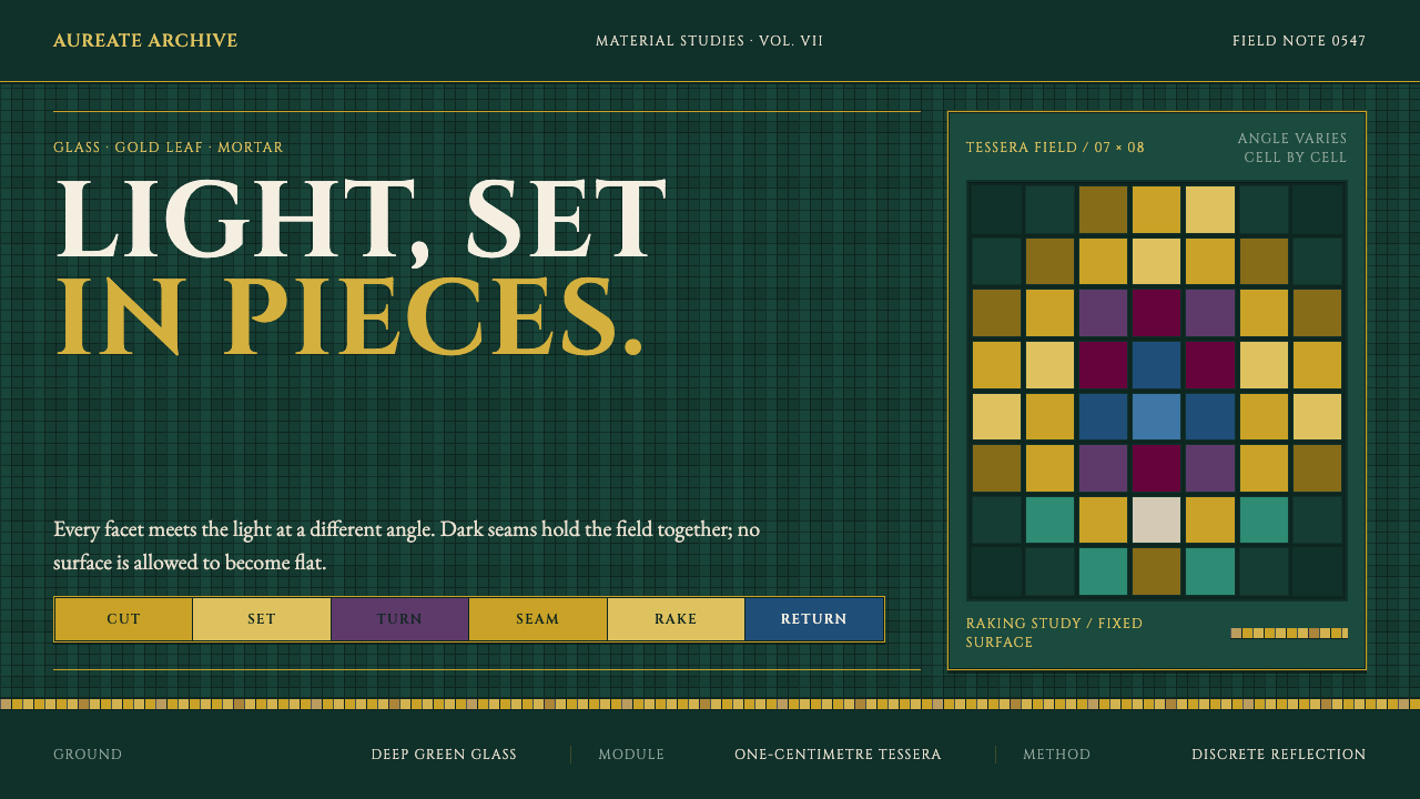 Ravenna Gold Mosaic design style — example