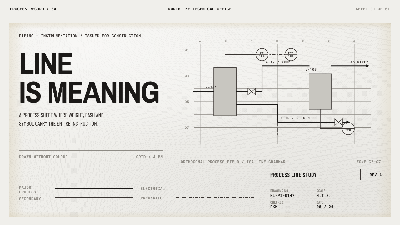 Refinery P&ID design style — example