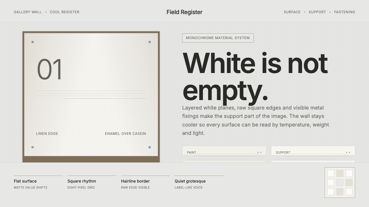 Robert Ryman White Painting design style — example