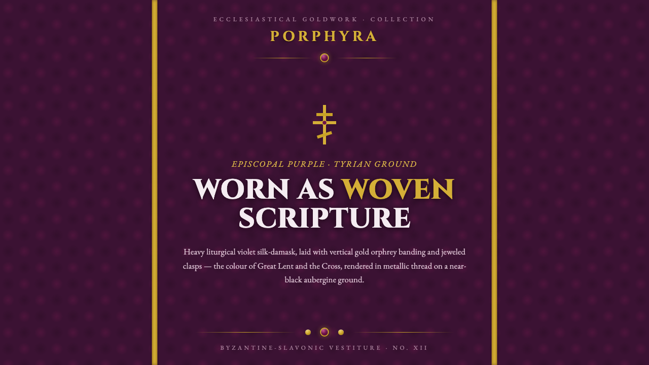 Russian Orthodox Vestment design style