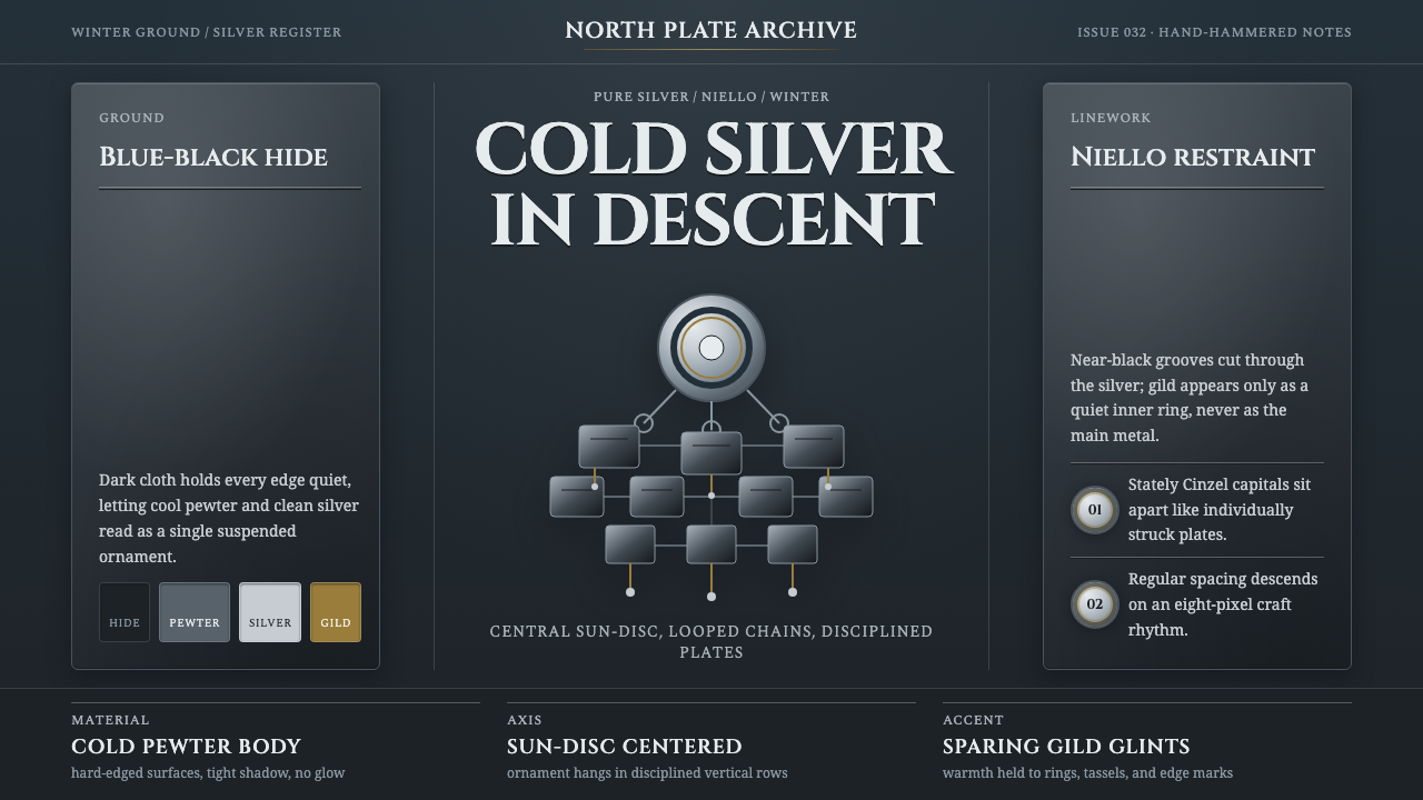 Sakha Yakut Silver Breastplate design style