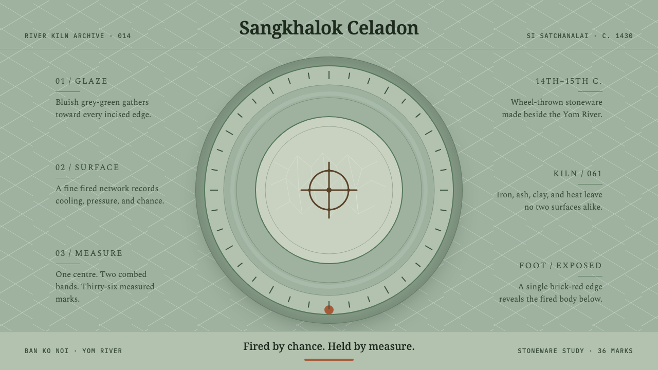 Sangkhalok Celadon design style — example