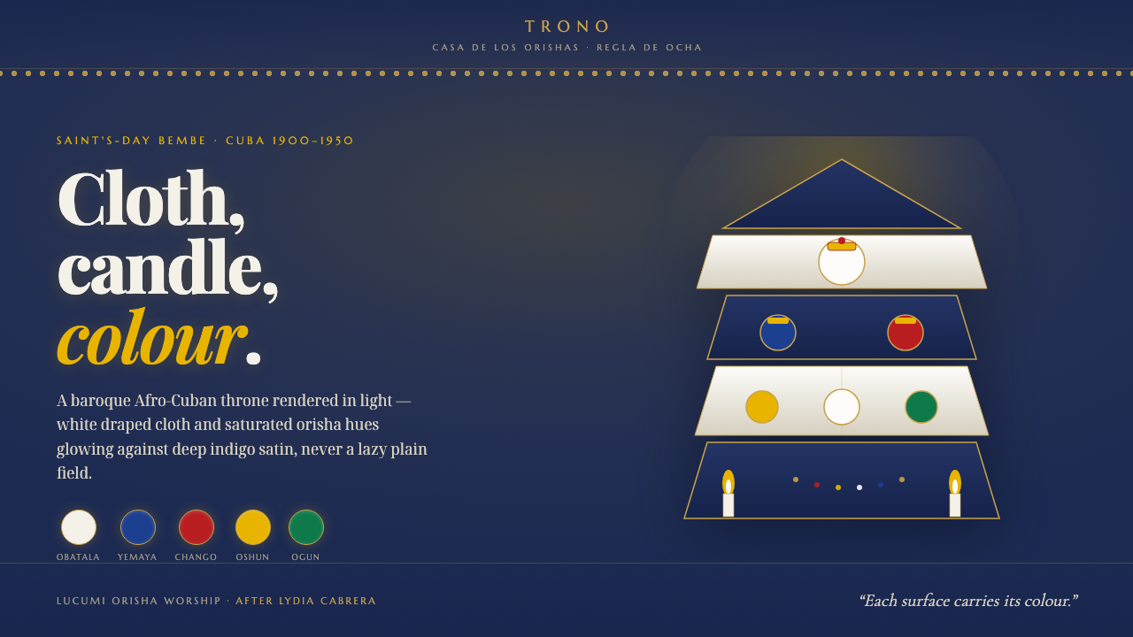 Santeria Altar Bembe design style — example