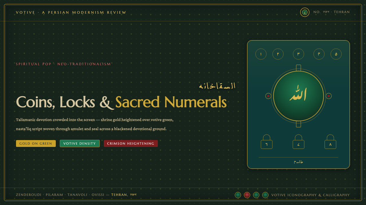 Saqqakhaneh Movement design style — example