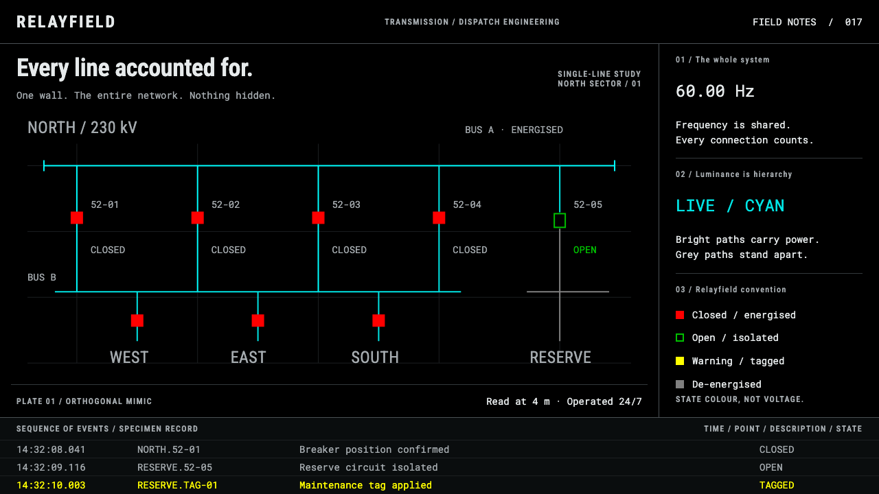 SCADA Grid Wallboard 设计风格示例