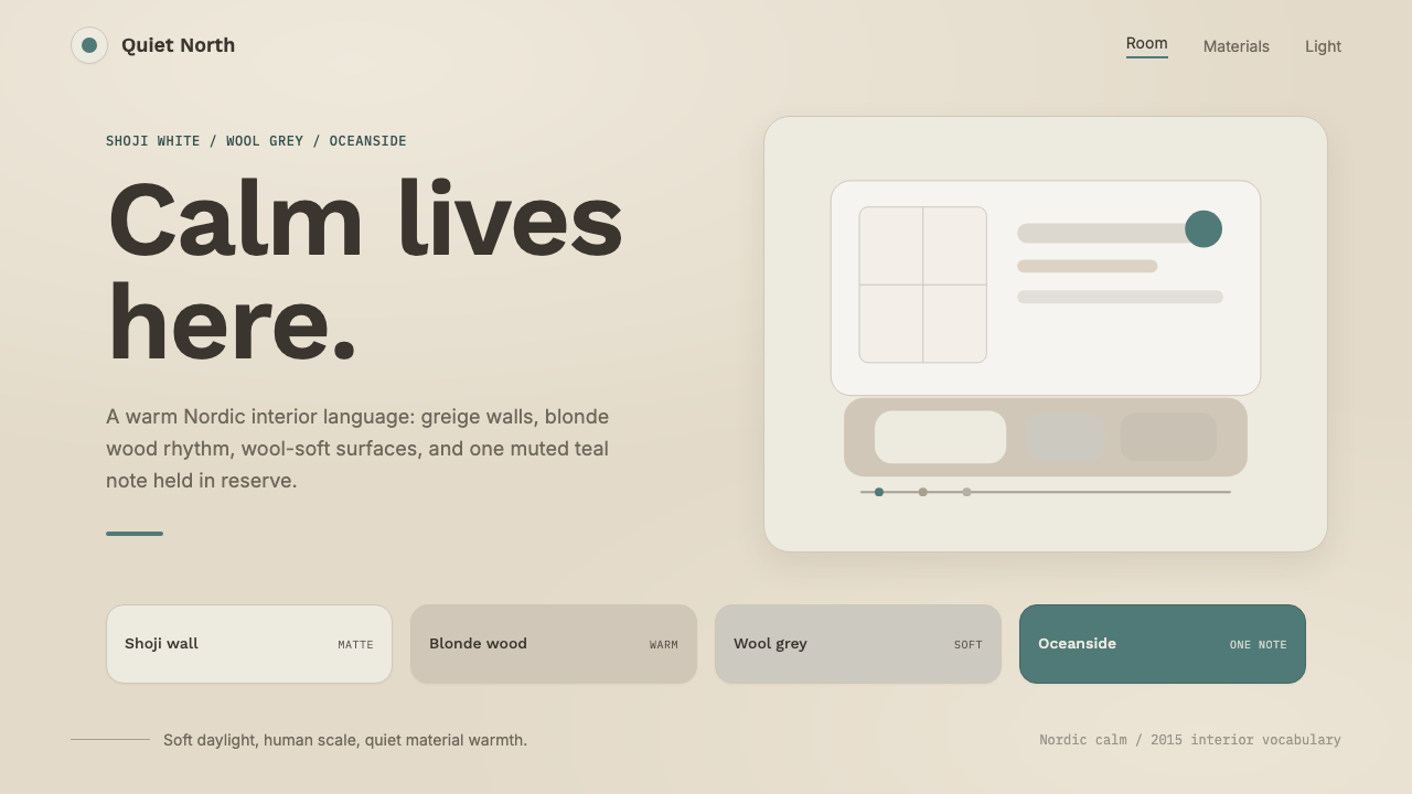 Scandinavian Hygge design style