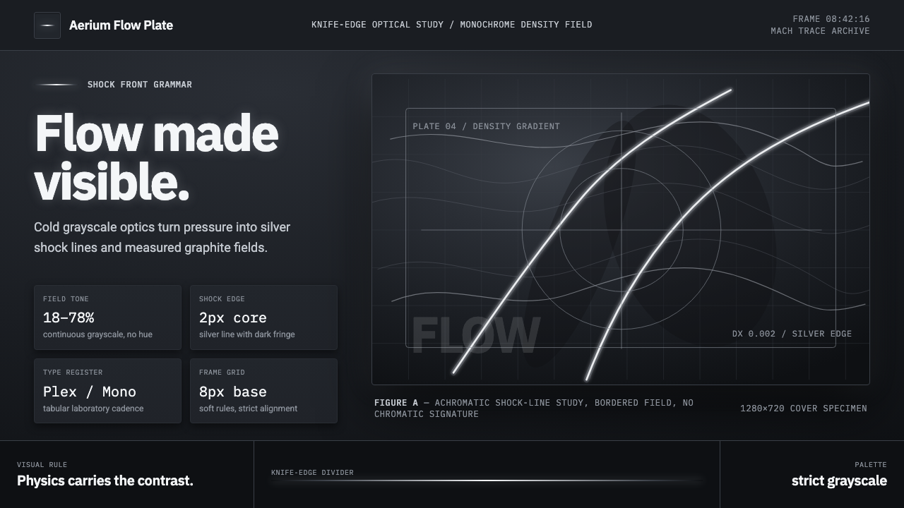Schlieren Shadowgraph design style — example