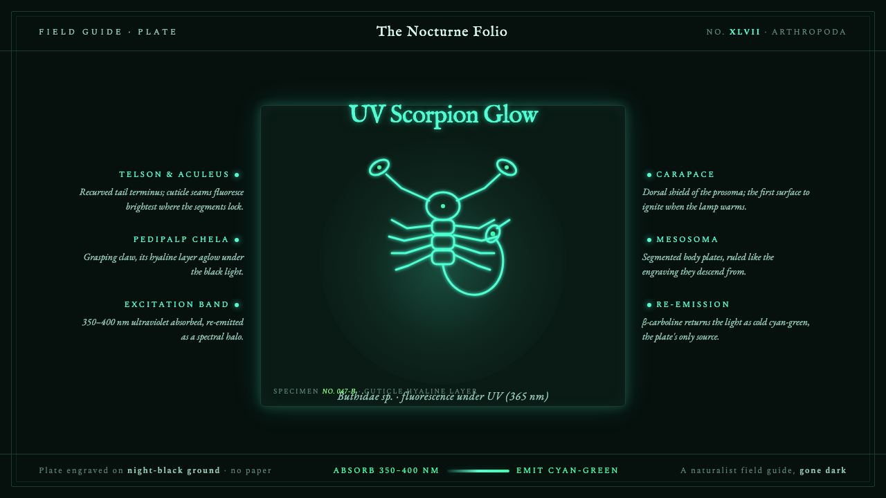 UV Scorpion Glow design style — example
