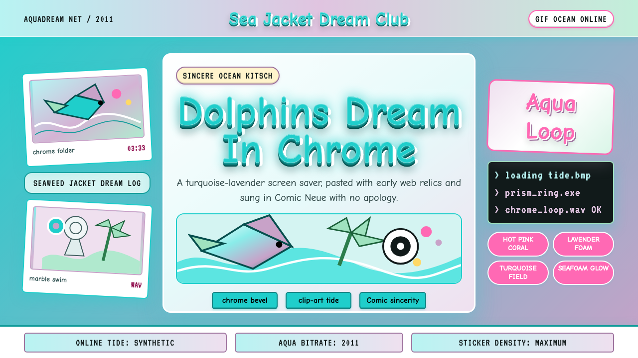Seapunk 2011 设计风格示例