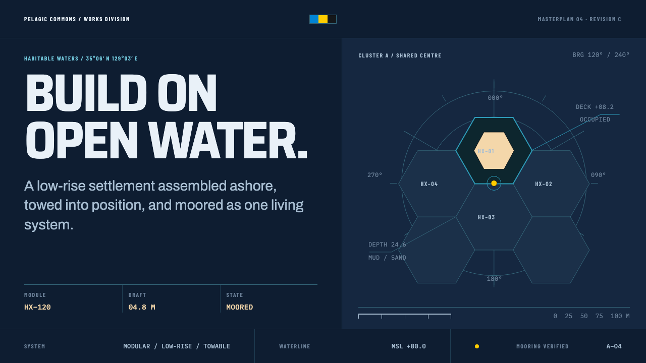 Seasteading Floating City design style — example