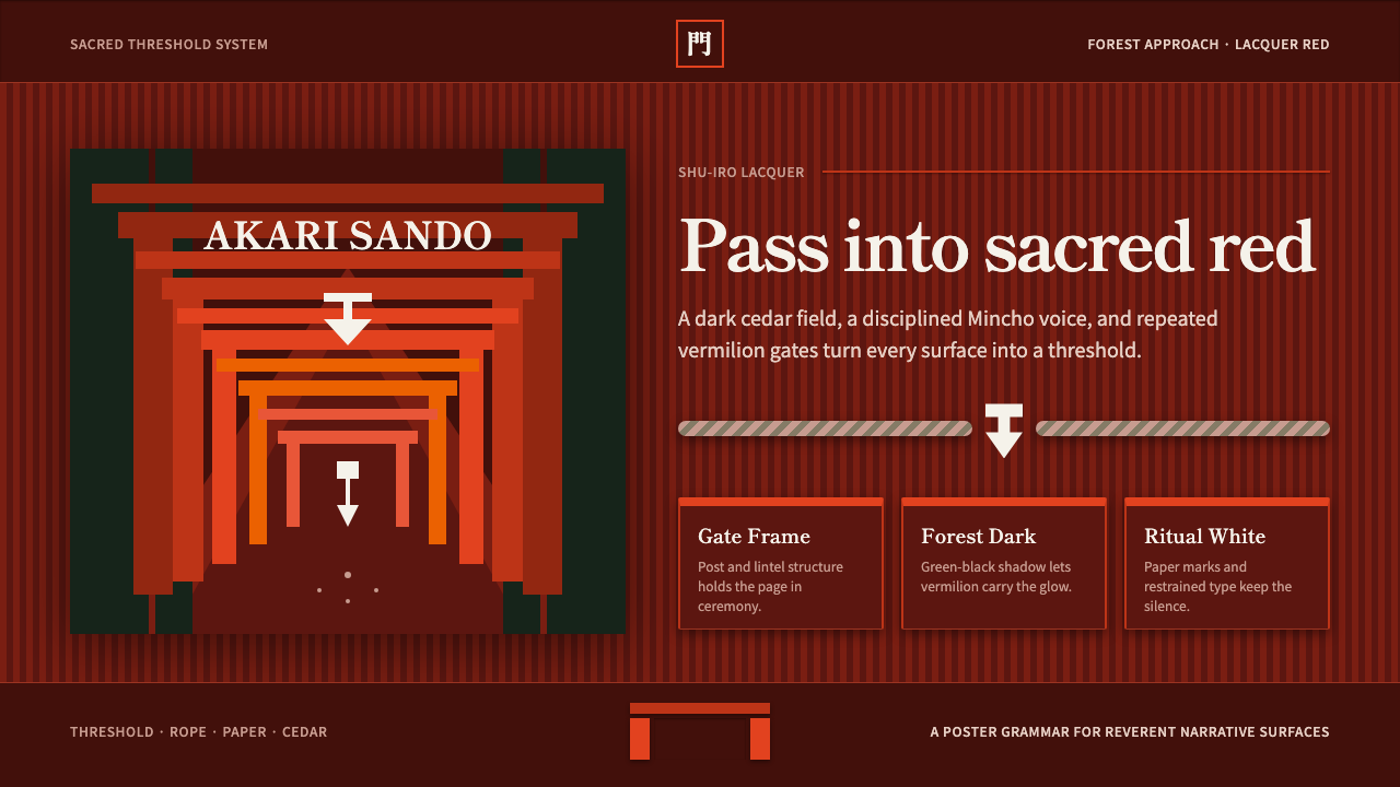 Shinto Torii design style