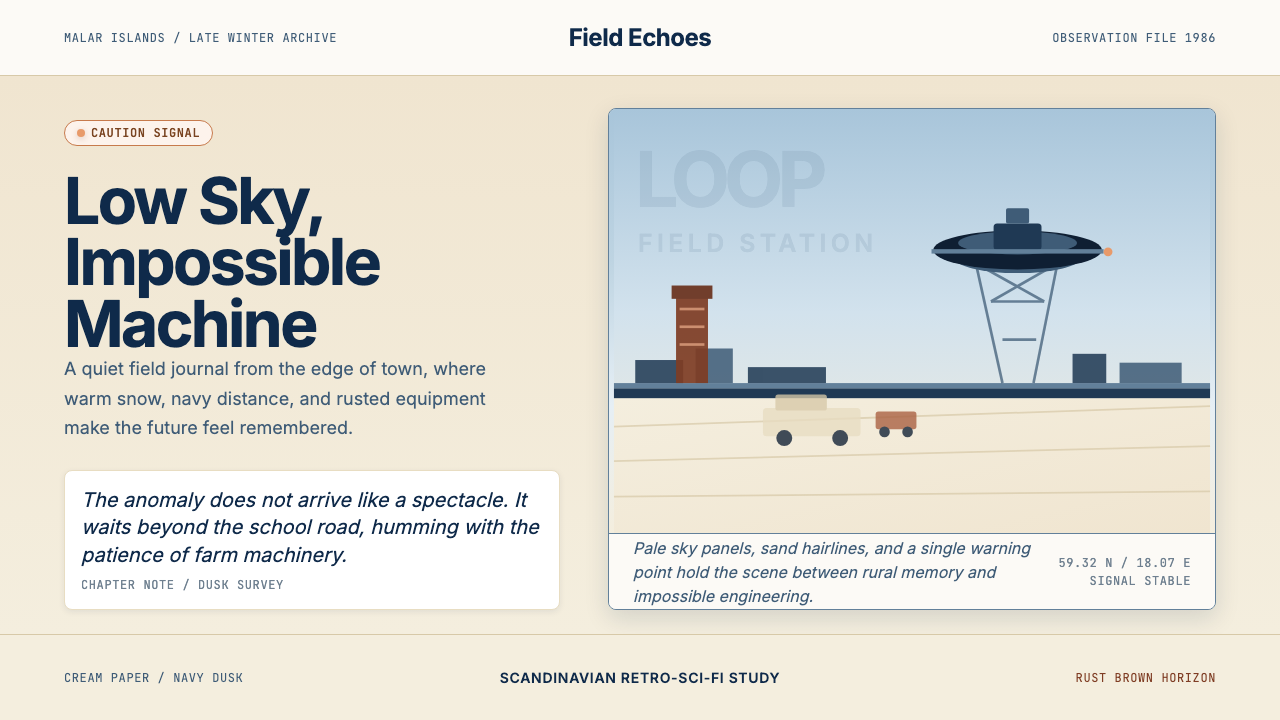Simon Stålenhag — Tales from the Loop design style