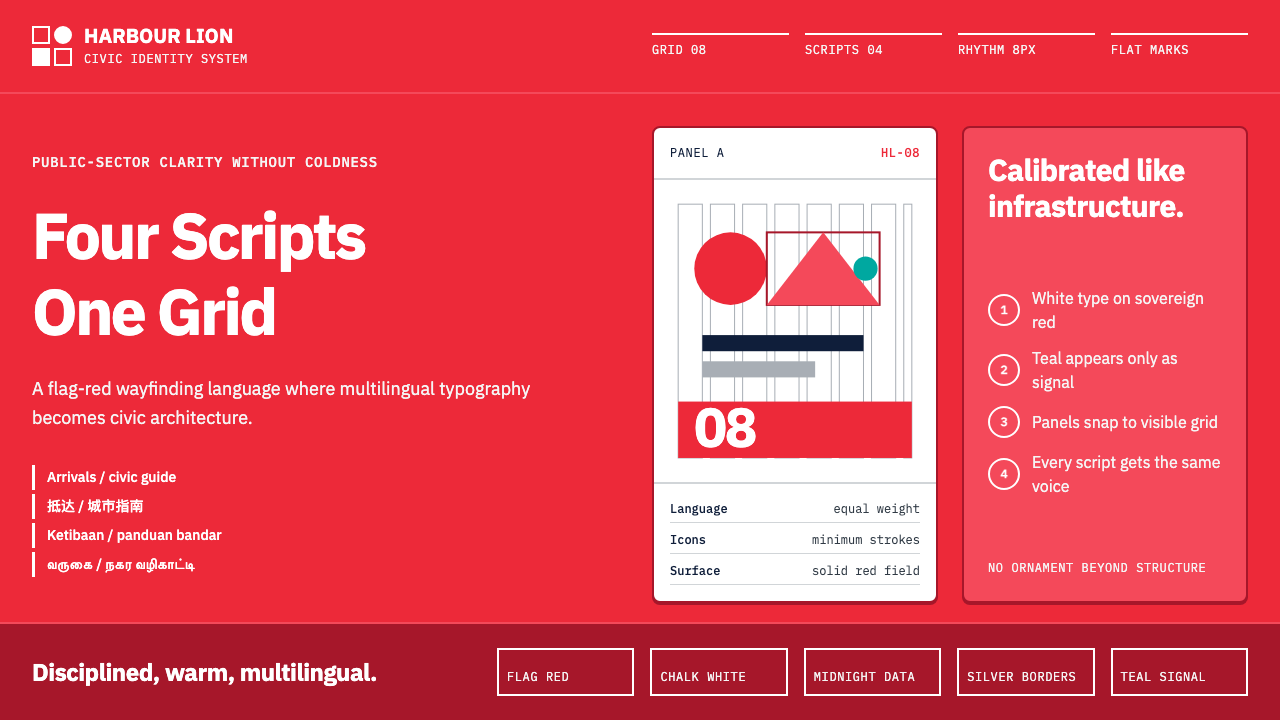 Singapore Merlion Brand design style — example