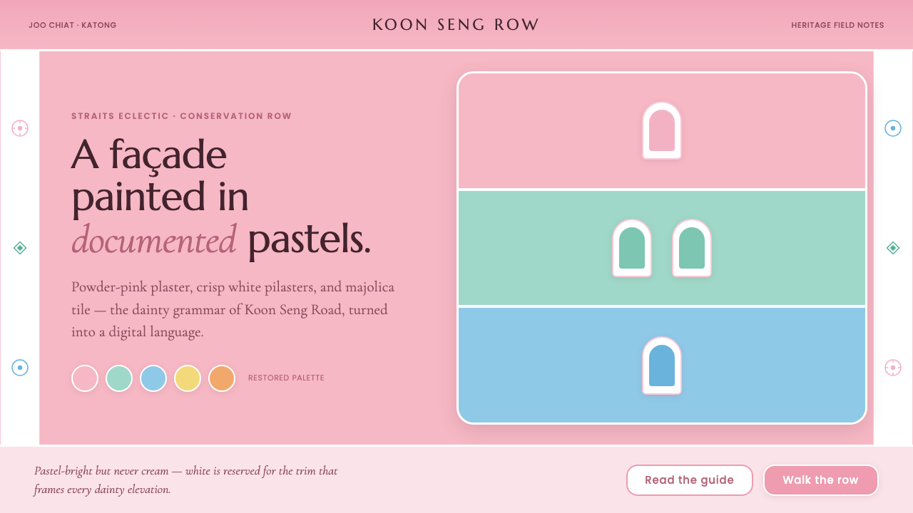 Peranakan Shophouse Pastel design style — example