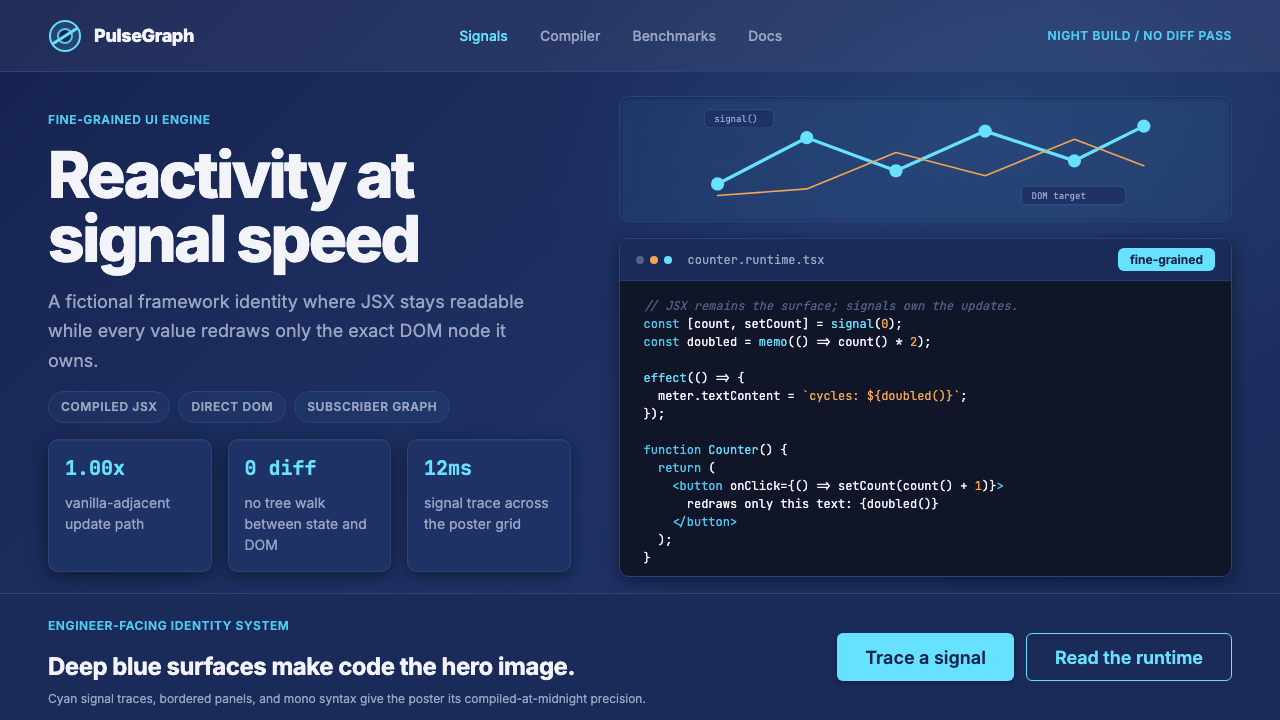 SolidJS Reactive Framework design style