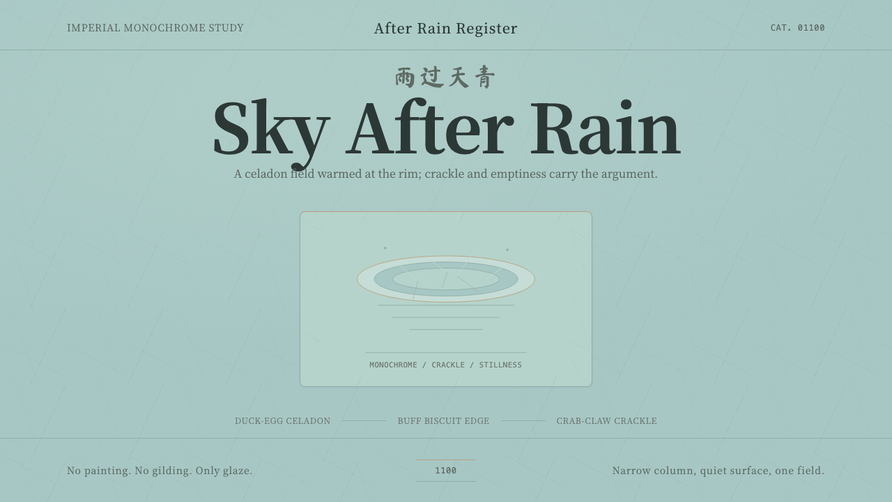 Song Ru Ware 宋汝窑 design style — example