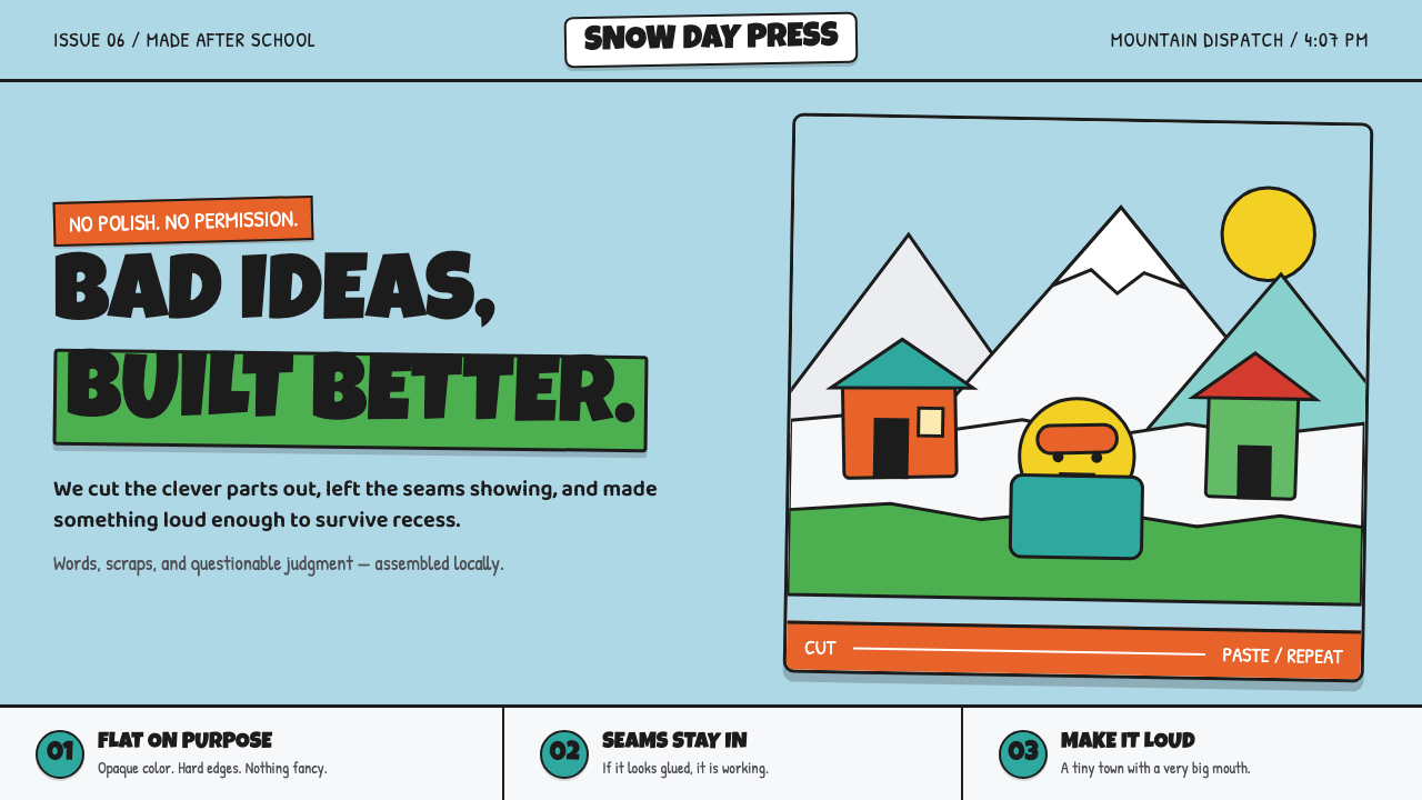 South Park Cutout (1997) design style — example