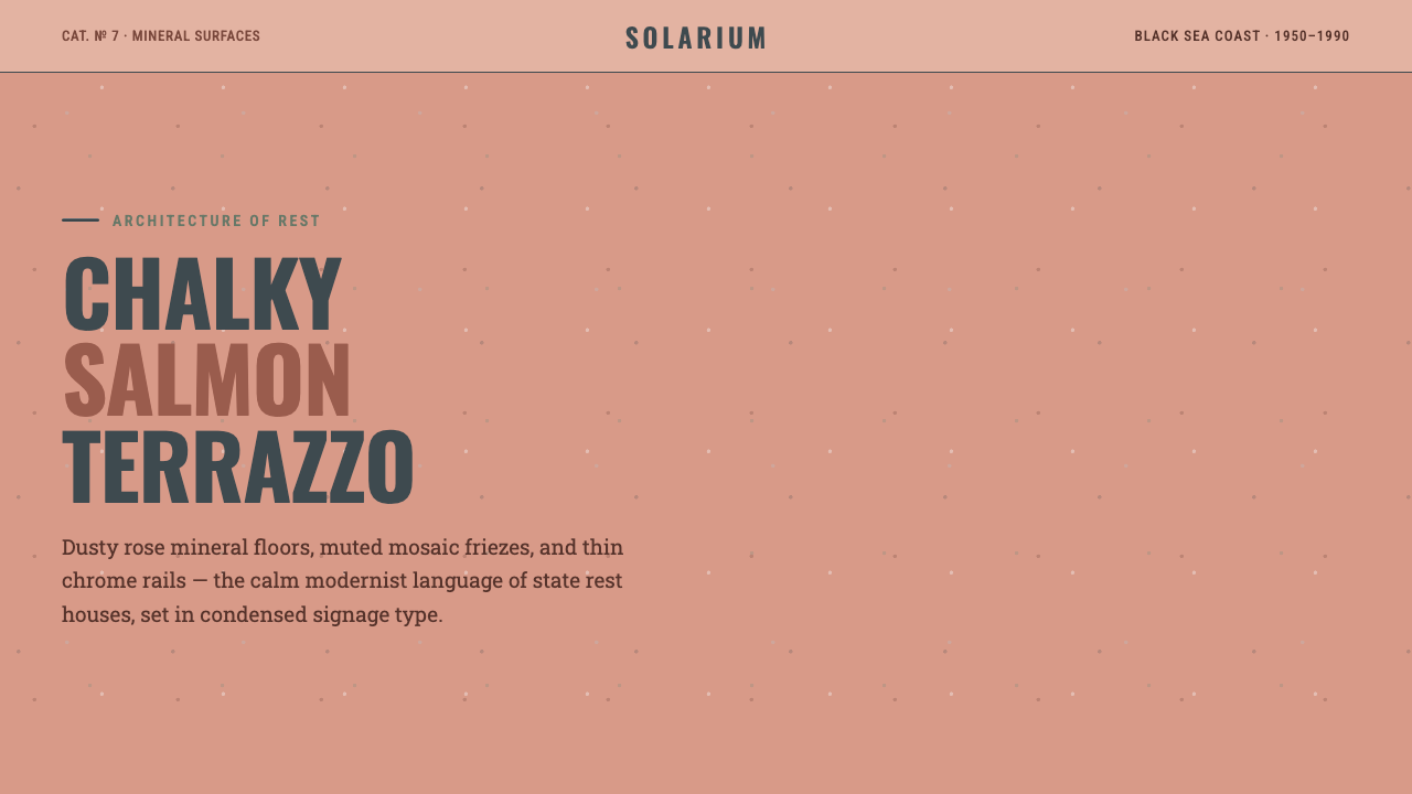 Soviet Sanatorium Pink design style — example