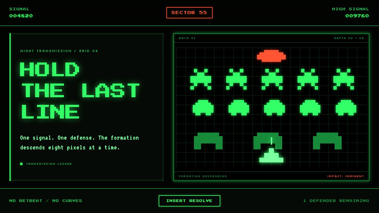 Space Invaders (1978) design style — example