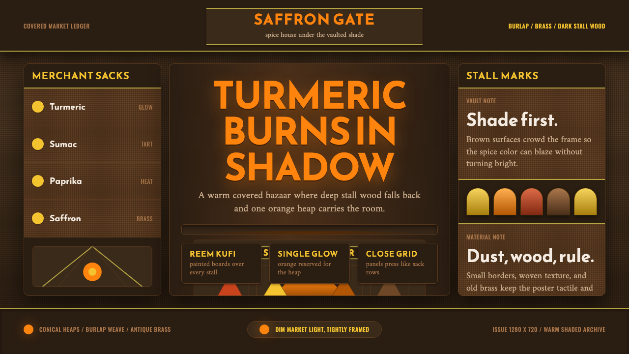 Spice Souk Bazaar design style — example