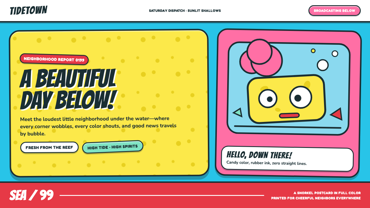 SpongeBob Bikini Bottom (1999) design style — example