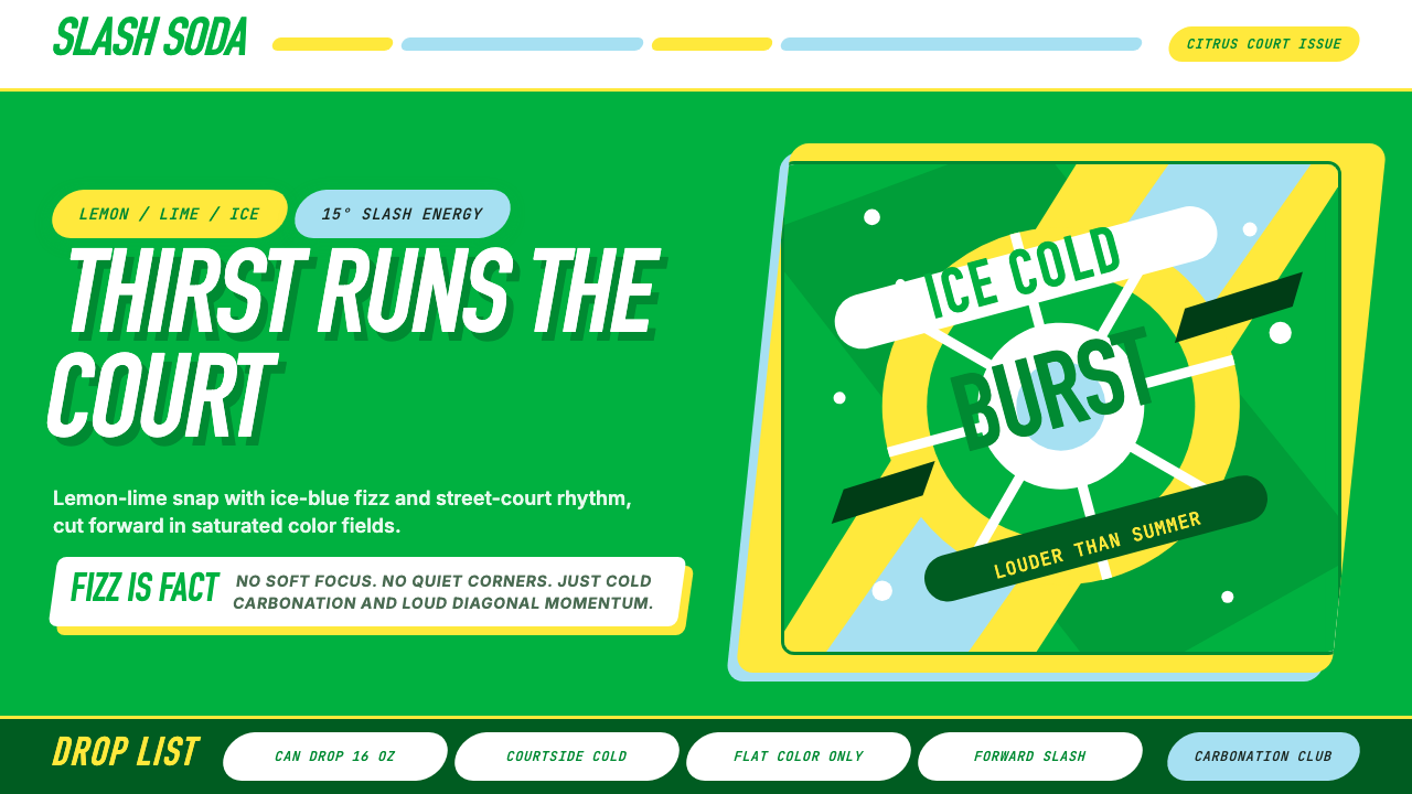 Sprite — Obey Your Thirst design style