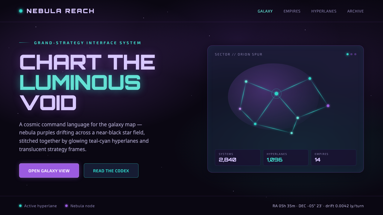 Stellaris (Galaxy Map) design style — example