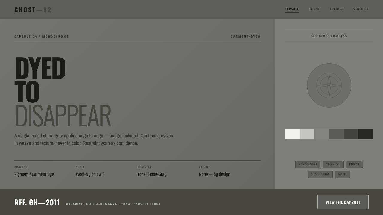 Stone Island Ghost design style — example