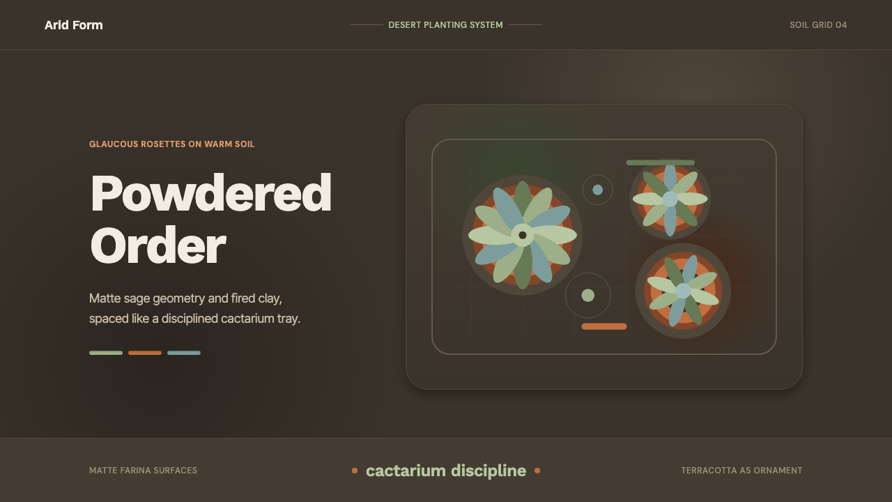 Succulent Cactarium design style — example