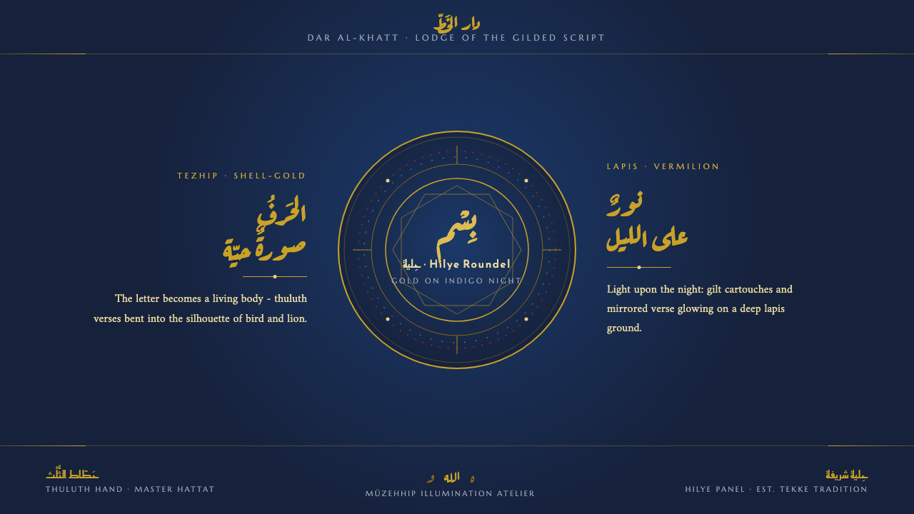 Sufi Zoomorphic Calligraphy design style — example