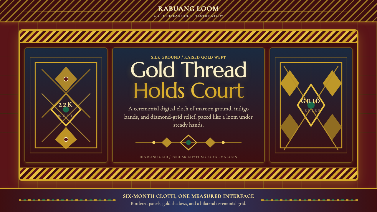 Sumatran Songket (Pandai Sikek) design style