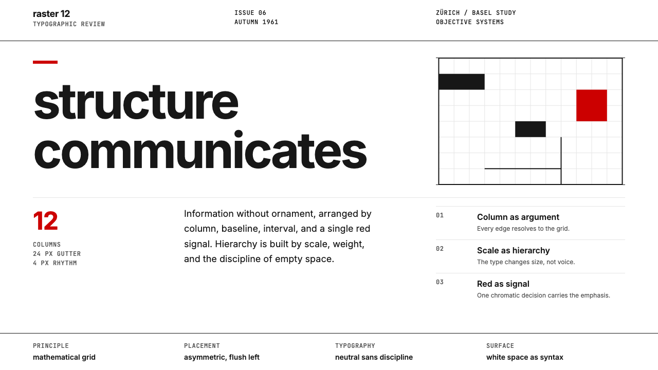 Swiss International Style design style