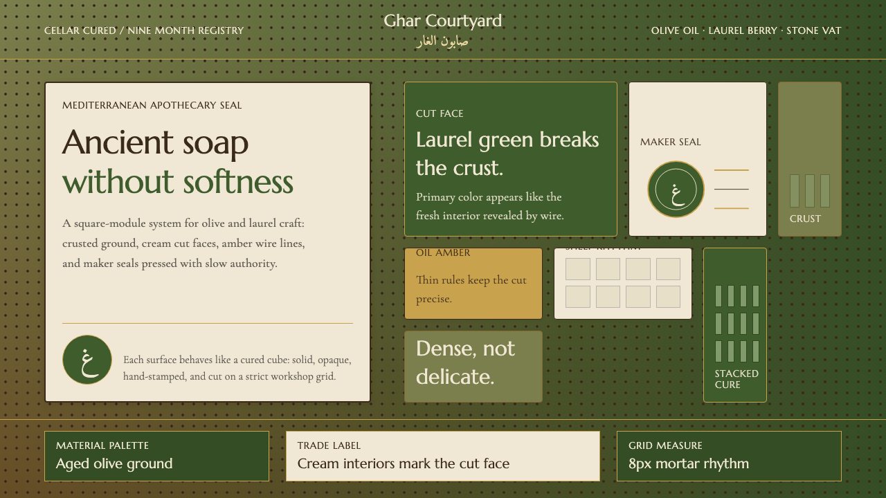 Syrian Aleppo Laurel Soap design style