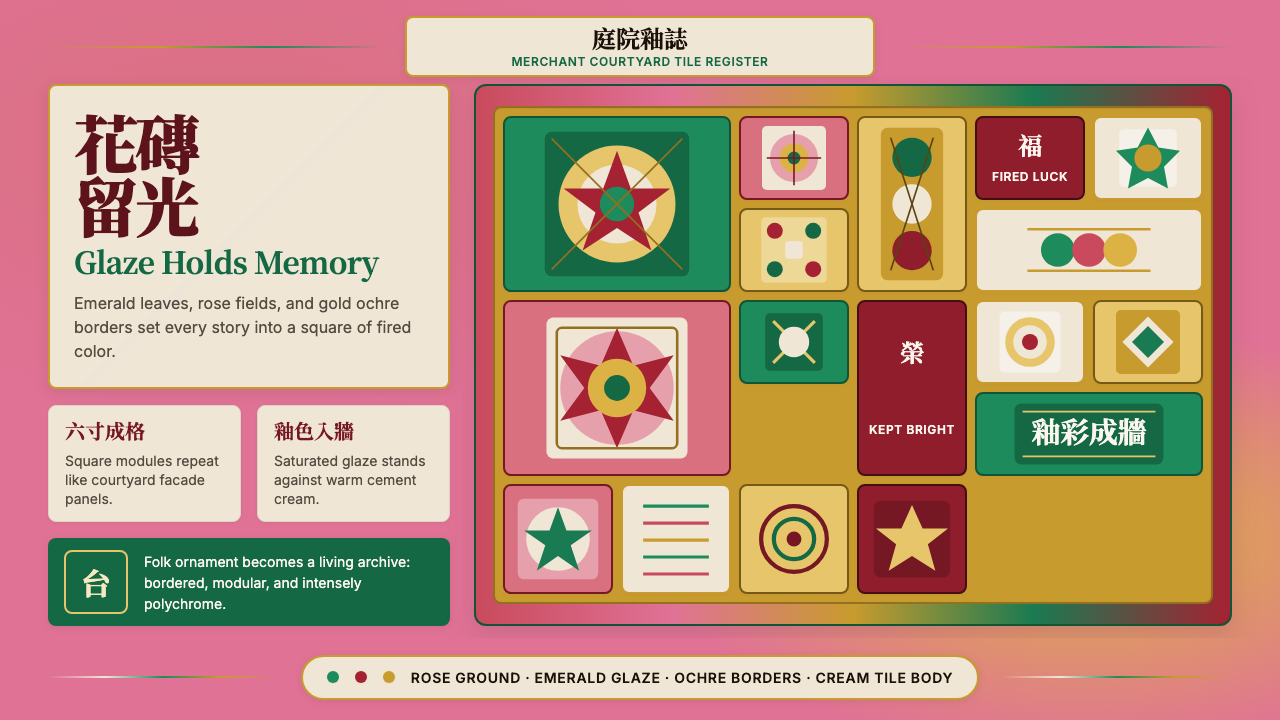 Taiwanese Painted Tile Vernacular design style