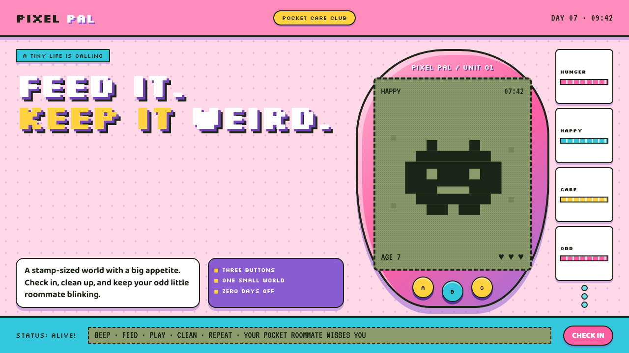 Tamagotchi (1996) design style — example