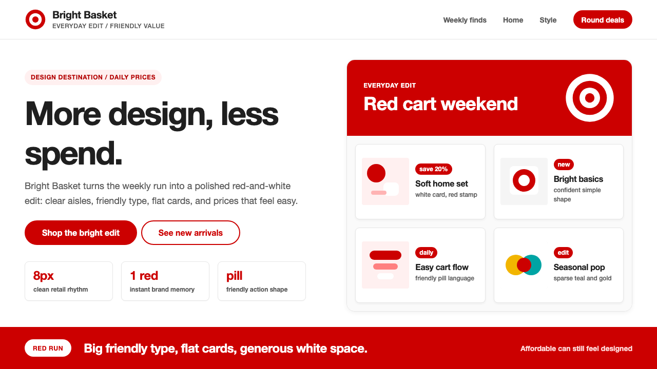 Target — Bullseye Red design style