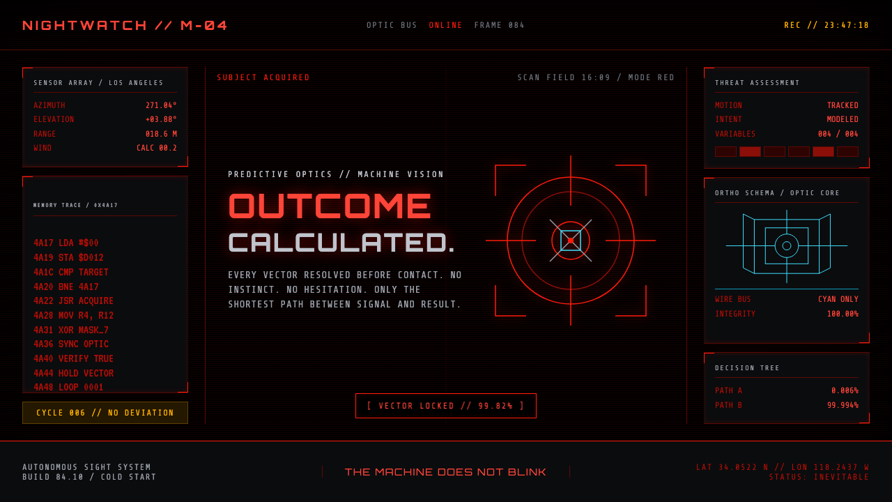 Terminator HUD (1984) design style
