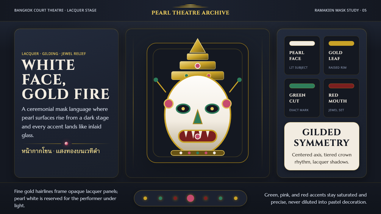 Thai Khon Hanuman Mask design style — example