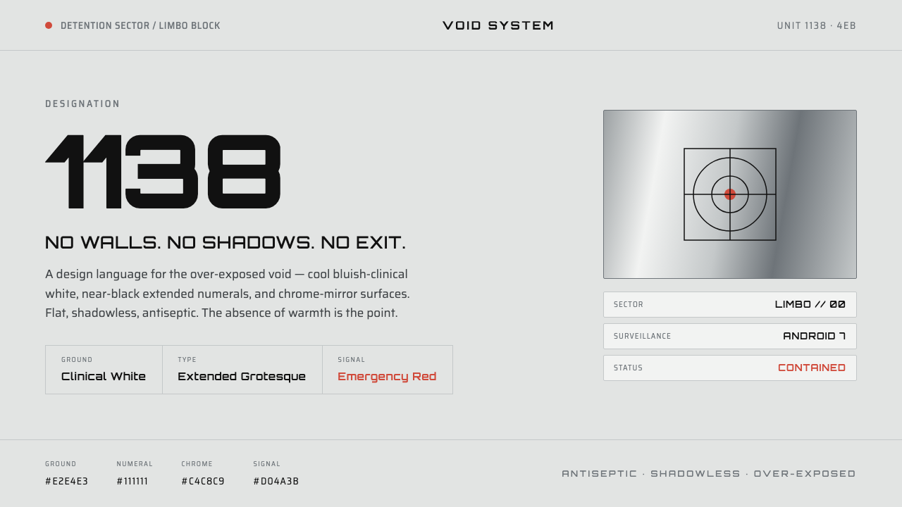 THX 1138 设计风格示例