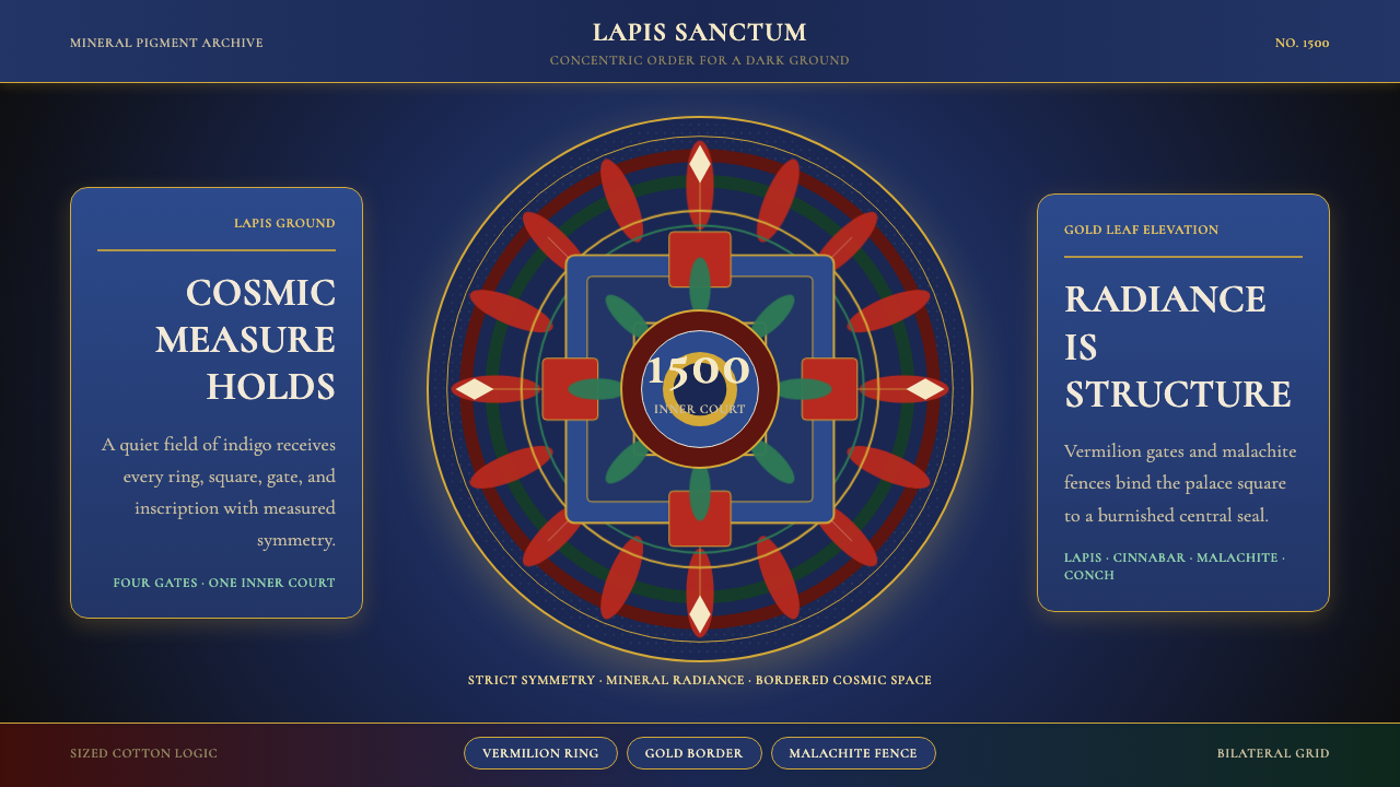 Tibetan Thangka Mandala (1500) design style — example