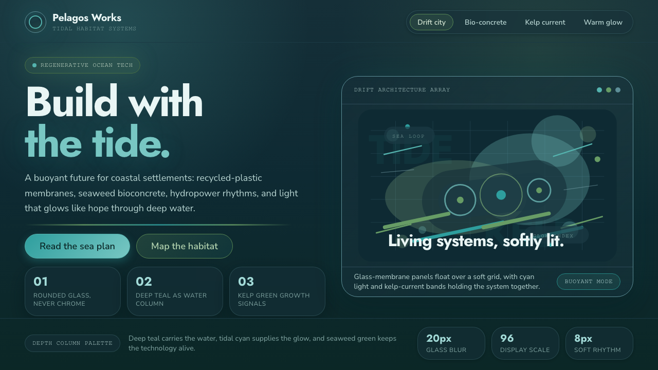 Tidalpunk design style — example