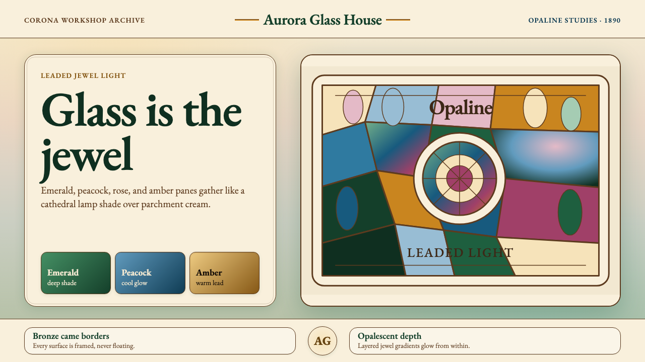 Tiffany Stained Glass design style