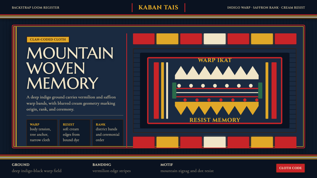 Timorese Tais (Backstrap Loom) design style