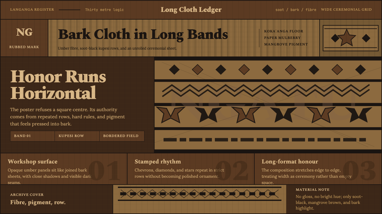 Tongan Ngatu (Tapa) design style