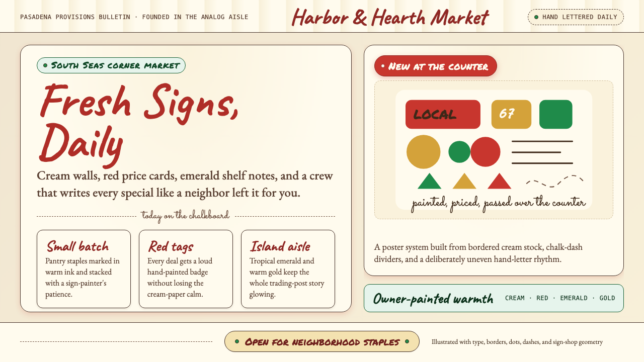 Trader Joe's Hand-Lettered design style