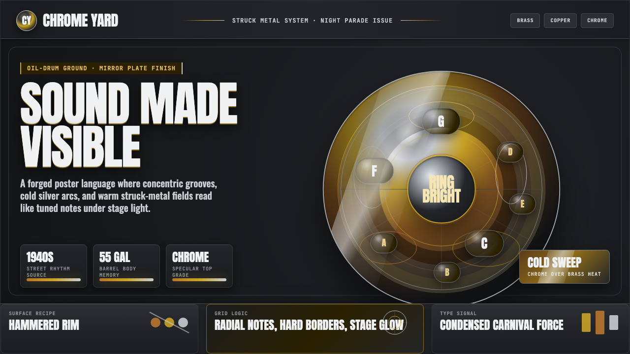 Trinidad Steelpan Chrome design style — example