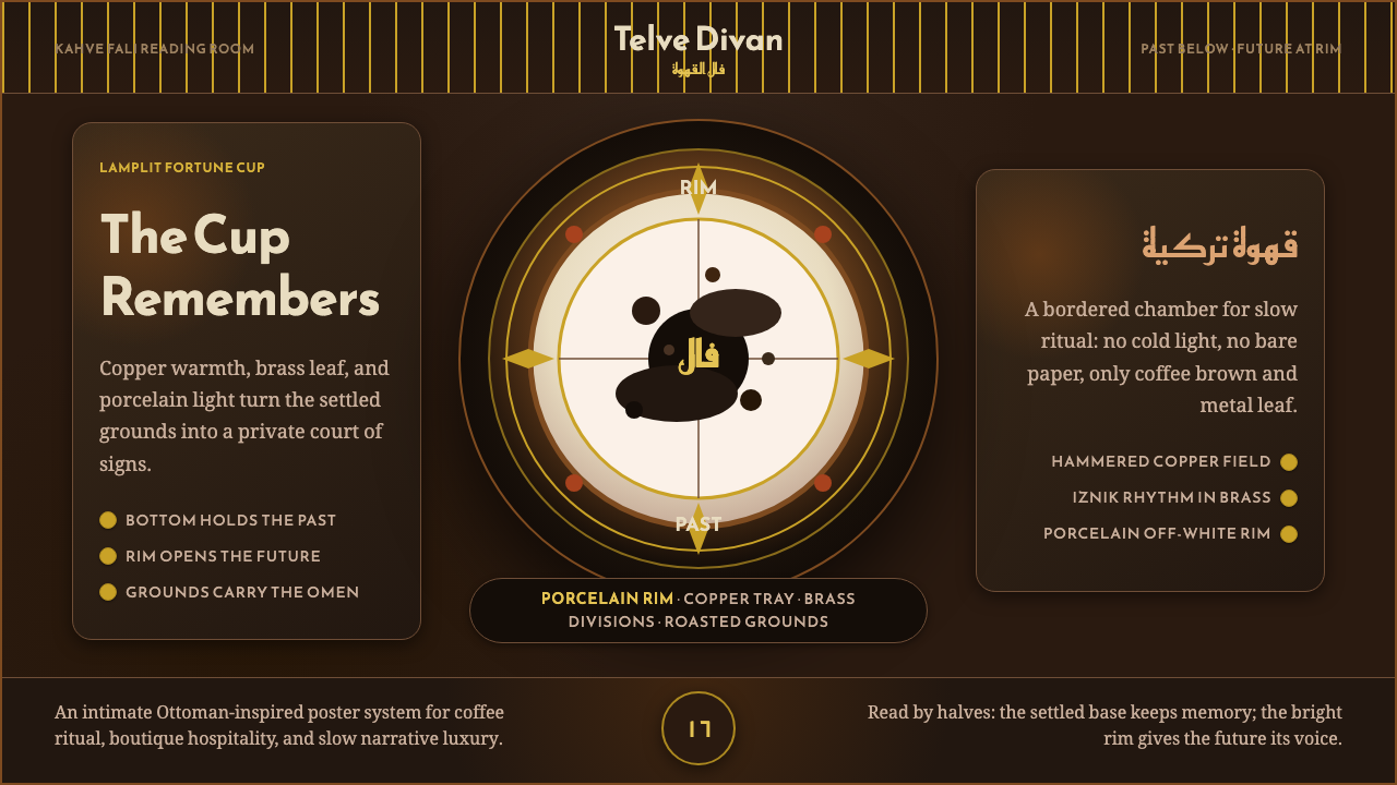 Turkish Coffee Fortune design style — example