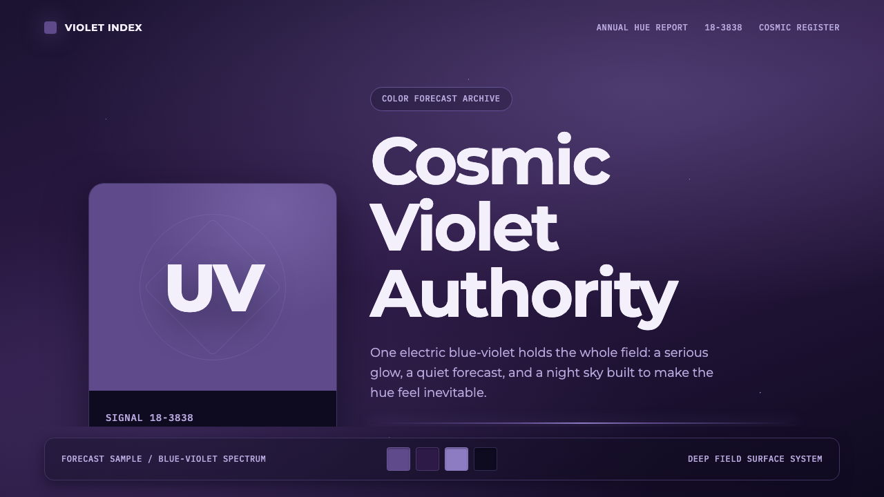 Pantone Ultra Violet design style — example